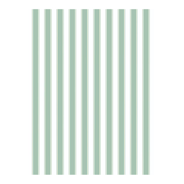 The House of Scalamandré Piano Stripe | Wallcovering Wallpaper, Endive For Sale