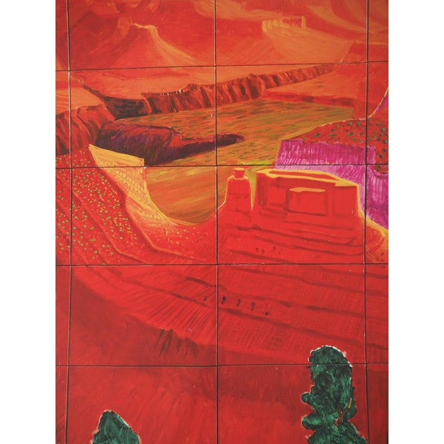 David Hockney (1937) Closer Grand Canyon Original poster after a work by the artist On poster paper, 137 x 46 cm (approx....