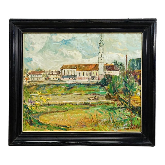 Alexander Michael Oil Painting – Neumarkt St. Veit, 1978 For Sale