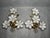 Gold Hollywood Regency Glass Floral Wall Sconces from Gealux, 1970s, Set of 2 For Sale - Image 8 of 8