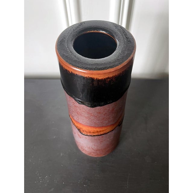 Mid 20th Century Early Ceramic Vase with Unique Glaze by Brother Thomas Bezanson For Sale - Image 5 of 18