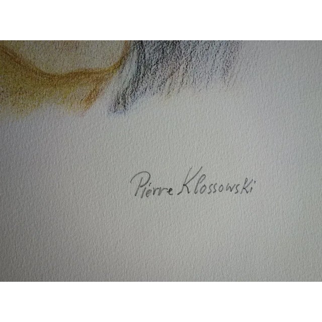 Pierre Klossowski, Roberte’s Head, Original Lithograph For Sale - Image 4 of 7