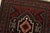1990s Baloch Rug 2’10” X 4’7” Red Wool Vintage Tribal Hand-Knotted Oriental Carpet For Sale - Image 5 of 11