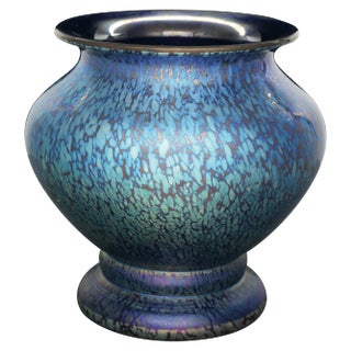 Loetz Cobalt Papillon Art Nouveau Vase For Sale
