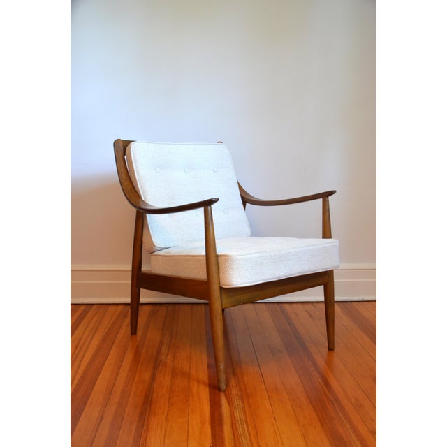Peter Hvidt and Orla Mølgaard-Nielsen Fd144 Easy Chair by Peter Hvidt & Orla Mølgaard-Nielsen, Denmark, 1953 For Sale - Image 4 of 14