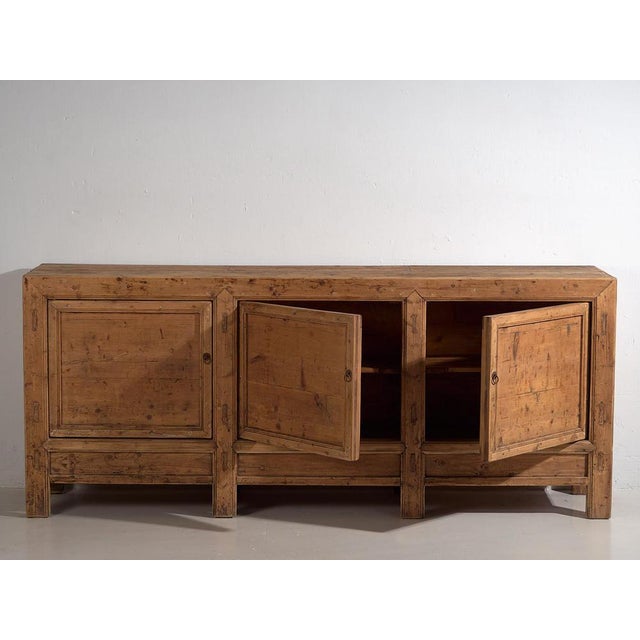 Chinese Three Door Sideboard, 1900s For Sale - Image 10 of 18