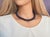 Lapis Lazuli Beaded Necklace With Sterling Silver Lapis Clasp, 17.5 Inches For Sale - Image 4 of 8