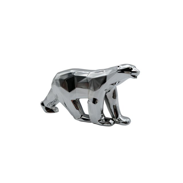 Silver Resin Pompon Bear from Richard Orlinski For Sale - Image 10 of 10