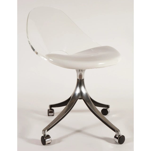 Mid-Century Modern 1970s Vintage Lucite Office Chair by Creations at Dallas For Sale - Image 3 of 9