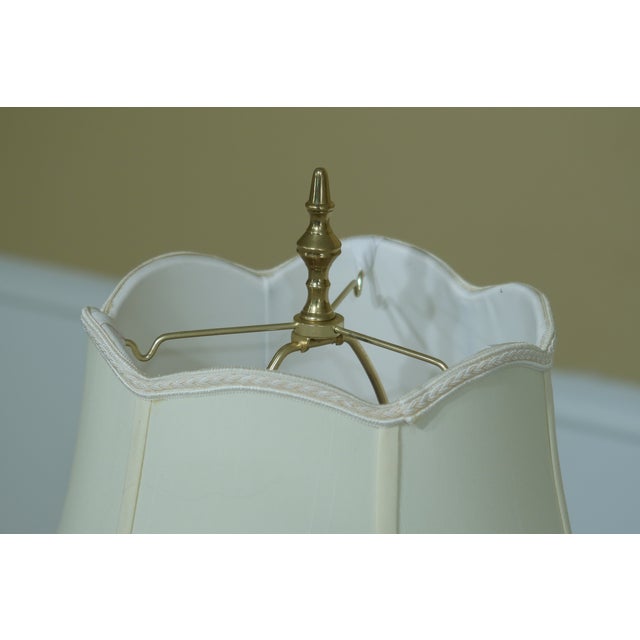 Waterford Crystal & Brass Tall Floor Lamp W. Shade Chairish