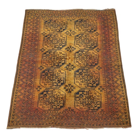 Vintage Bukhara Rug, Afghanistan For Sale