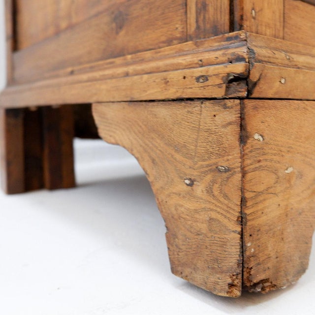 Vintage Rustic Chest of Drawers with Two Drawers and Carved Legs, 1930s For Sale - Image 11 of 17