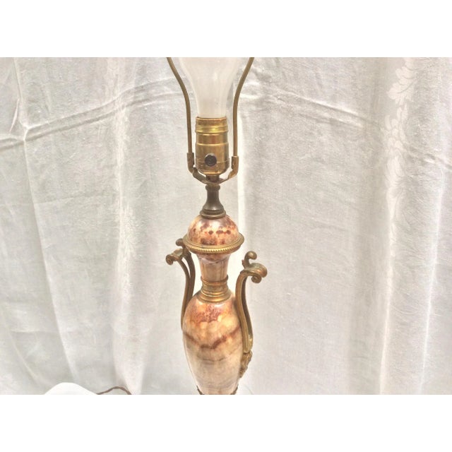 Traditional Stone & Bronze Urn Form Lamp Base For Sale - Image 3 of 6