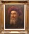 Realism Judaica "The Rebbe'" European Hasidic Rabbi Oil Painting For Sale - Image 3 of 5