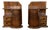 European Art Deco Walnut Bedside Tables, 1930s, Set of 2 For Sale