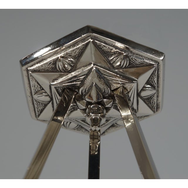1930s French Art Deco Pendant Light by Francis Hubens & Degue 1930 France For Sale - Image 5 of 7