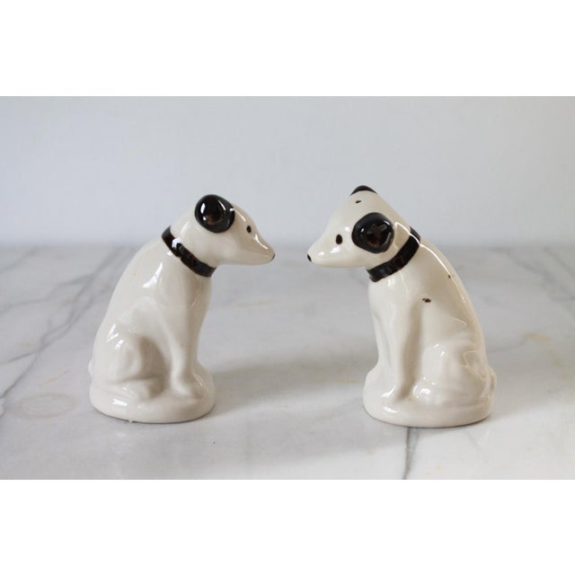 Vintage Rca Victor Dog Nipper Ceramic Salt and Pepper Shakers "His Master’s Voice" For Sale In Milwaukee - Image 6 of 11