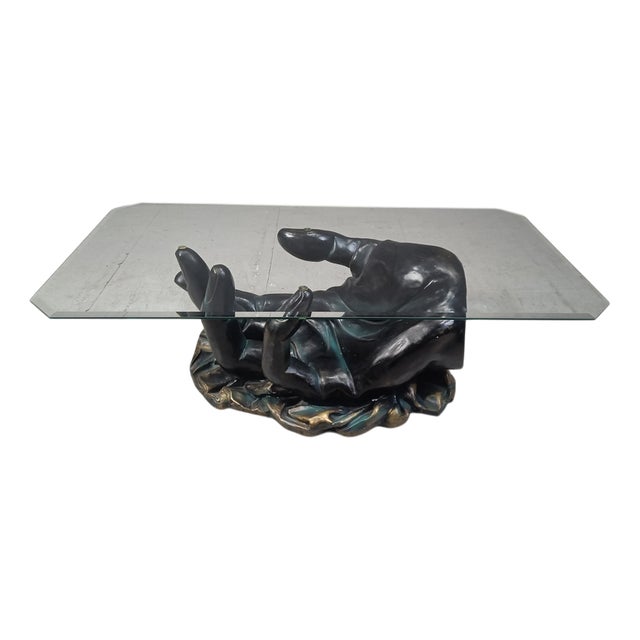 Hand-Shaped Coffee Table, 1980s For Sale