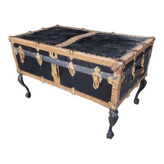 Antique Trunk Coffee Table For Sale