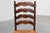 Brown Rustic Oak Ladder-Back Chair with Rush Seat and Cabriole Front Legs, France, 1900s For Sale - Image 8 of 14