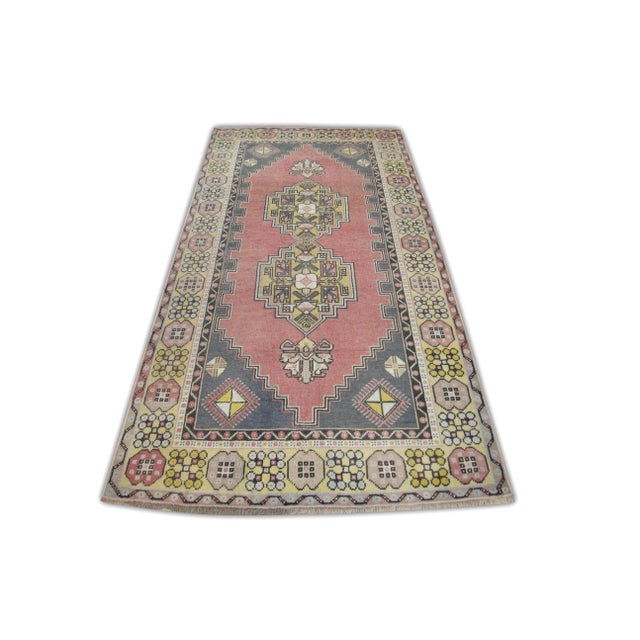 Vintage Turkish Rug 3'9" x 7'4" For Sale In Houston - Image 6 of 7