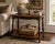 OLD CHAPEL HOME COLLECTION™ ARCHITECTURAL TURNED-LEG ACCENT TABLE Satin Walnut, Dark Walnut & Hand-Gilded Edition A...