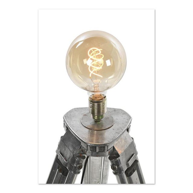 Vintage Industrial Tripod Lamp For Sale - Image 3 of 5