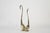 Set of Large-Scale Vintage Brass Swan Sculptures, C. 1950s For Sale - Image 4 of 10
