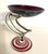 Mid-Century Modern Hand Blown Amethyst “Jellyfish” Polish Art Glass Centerpiece Bowl - Attributed Jozefina Krosno For Sale - Image 3 of 8