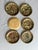 Vintage Mid-Century Paper Mâché Alcohol-Proof Coasters Set of 6 For Sale - Image 9 of 10