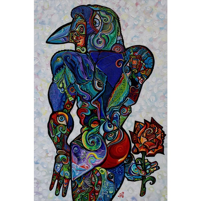 This is a one-of-a-kind original cubist painting by San Diego artist, Alexander Arshansky. Its dimensions are 36" x 24" x...
