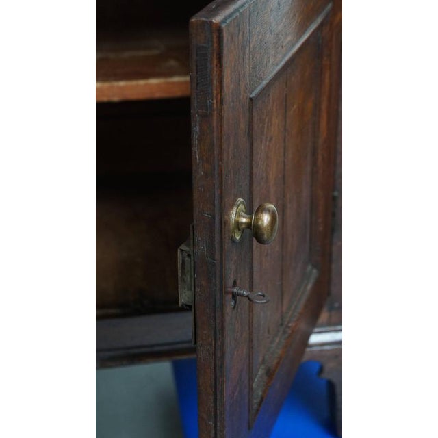 Wood Antique Early 19th Century English Oak Food Cupboard For Sale - Image 7 of 10