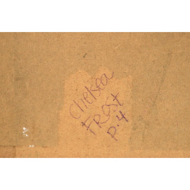 Yellow "Laughing Woman" Contemporary Fauvist Portrait Acrylic Painting by Chelsea Frost For Sale - Image 8 of 9