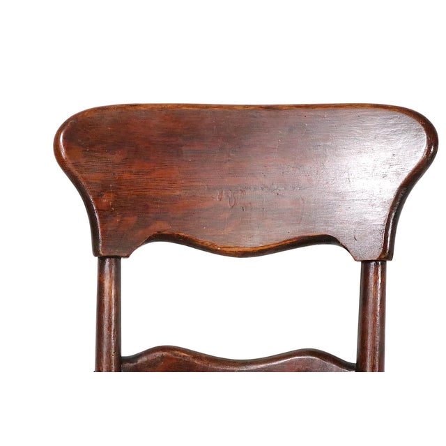 Early 20th Century Victorian Oak Bentwood Side Chair For Sale - Image 12 of 12