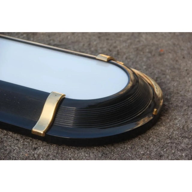 Italian Black & Gold Sconce, 1970s For Sale - Image 6 of 11