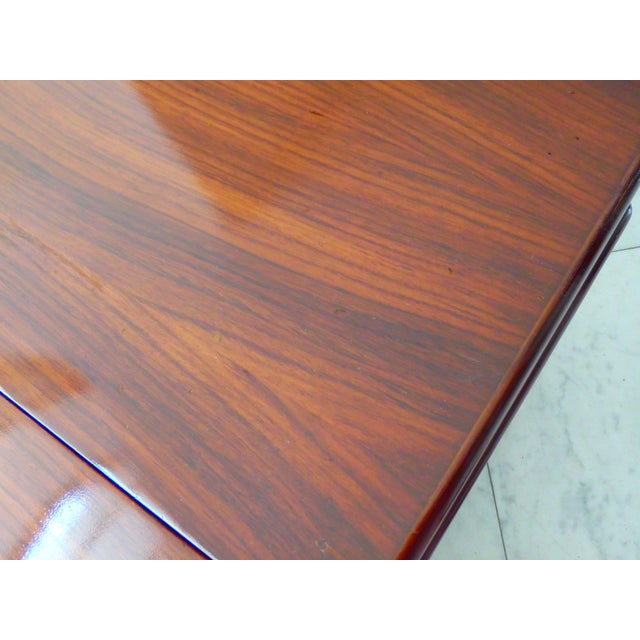 Mid-Century Modern Bar Table with Opening Mechanism and Chrome Trim, 1960s For Sale - Image 4 of 15