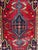 Pretty mid century mazlaghan rug with nice geometrical and stylized designs and beautiful colours with red, blue, green...