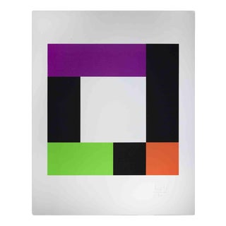 Max Bill, Abstract Composition, Original Screen Print, 1970 For Sale