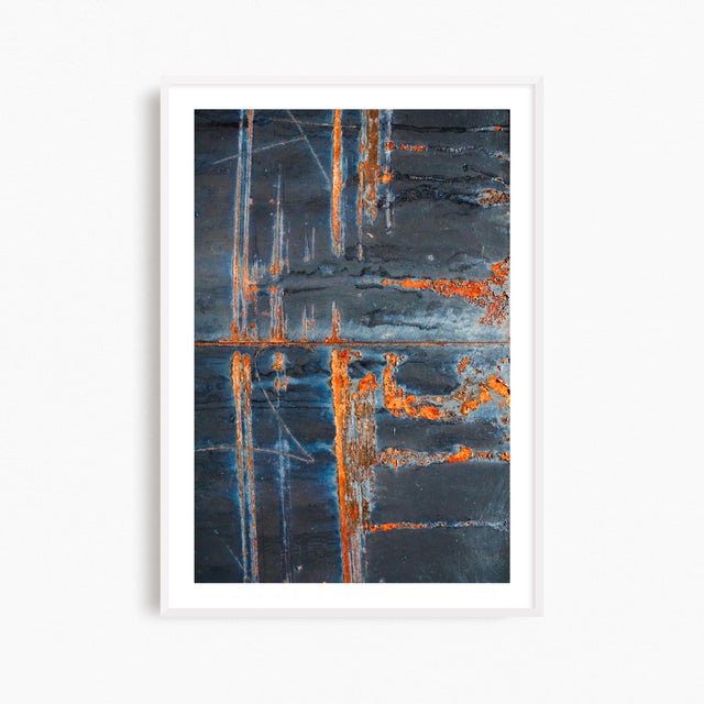 Paper 'Rust Quartet' Photographs, Industrial Abstract Art Prints, Set of Four 12 X 18" Fine Art Photography Prints For Sale - Image 7 of 9