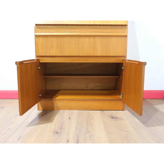Mid 20th Century Mid Century Modern Vintage Teak Secreataire Desk For Sale - Image 5 of 12