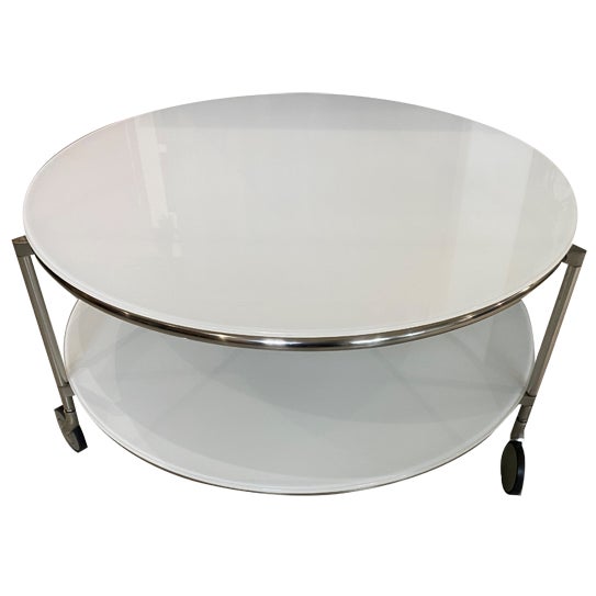 Vintage White Strind Coffee Table by Ehlen Johansson for Ikea, 1990s For Sale