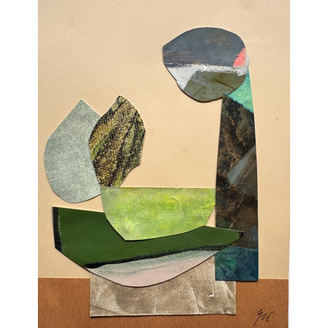 Brown "Magic Still Exists 6" Original Mixed-Media Collage on Paper by Zac Woodiel For Sale - Image 8 of 8
