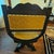 19th-Century Continental Renaissance Style Carved Walnut Lion Armchair in Gold Velvet For Sale - Image 4 of 7