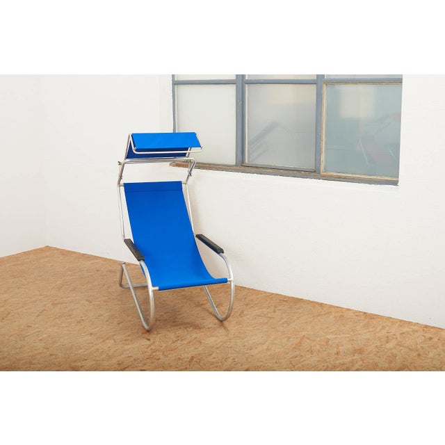Lido Lounger in Blue by Battista and Gino Giudici, 1935 For Sale - Image 13 of 15