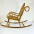 Early 20th C French Boho Chic Coastal Child-Size Bentwood & Cane Rocking Chair, After Thonet For Sale - Image 9 of 15