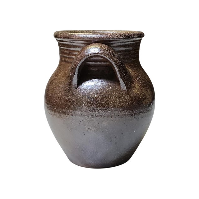 Vintage Mark Hewitt Studio Pottery Twin Handled Jug Vase For Sale - Image 4 of 7