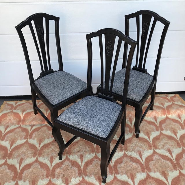 Art Nouveau Chairs, 1920s, Set of 3 For Sale - Image 9 of 18