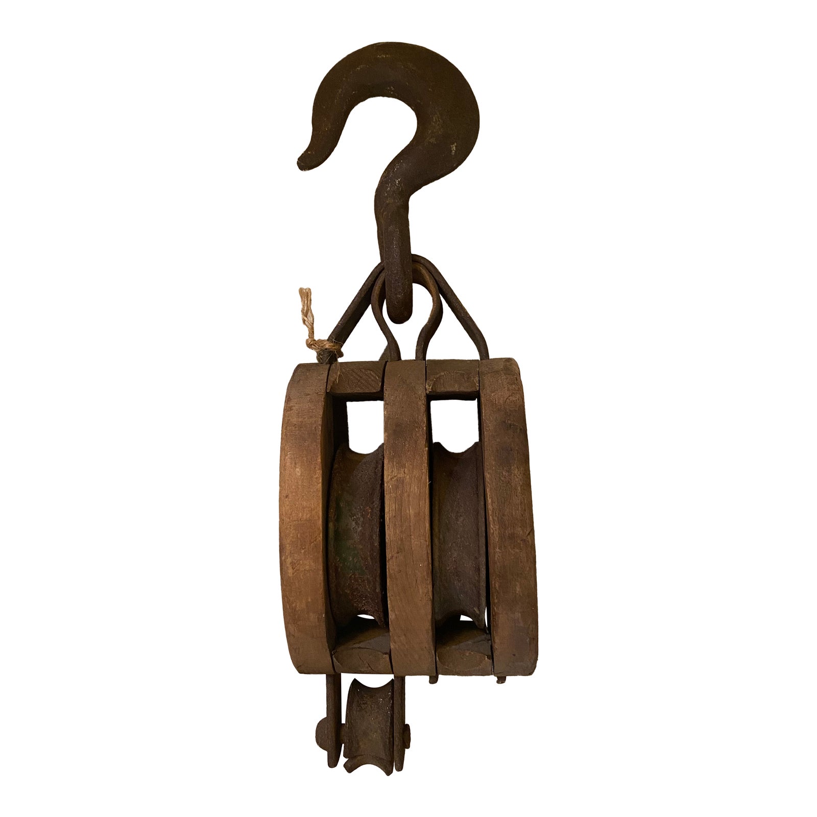 Early 20th Century Vintage Double Block and Tackle Uw Pulley Chairish