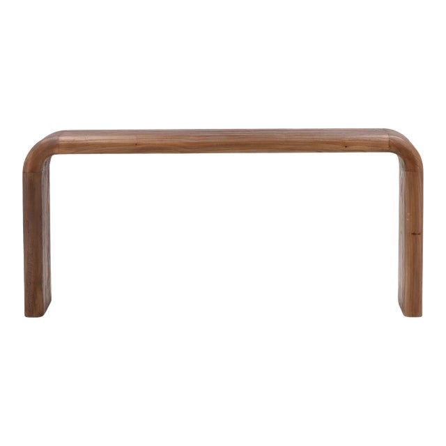 Chestnut Waterfall Console Table For Sale