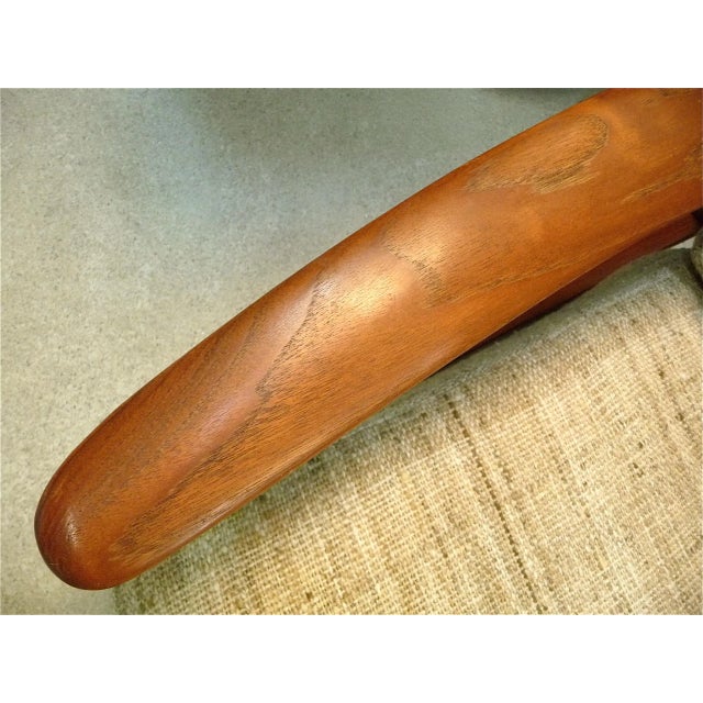 Danish Teak and Wool Easy Chair by Grete Jalk for Cado, 1960s For Sale - Image 9 of 13